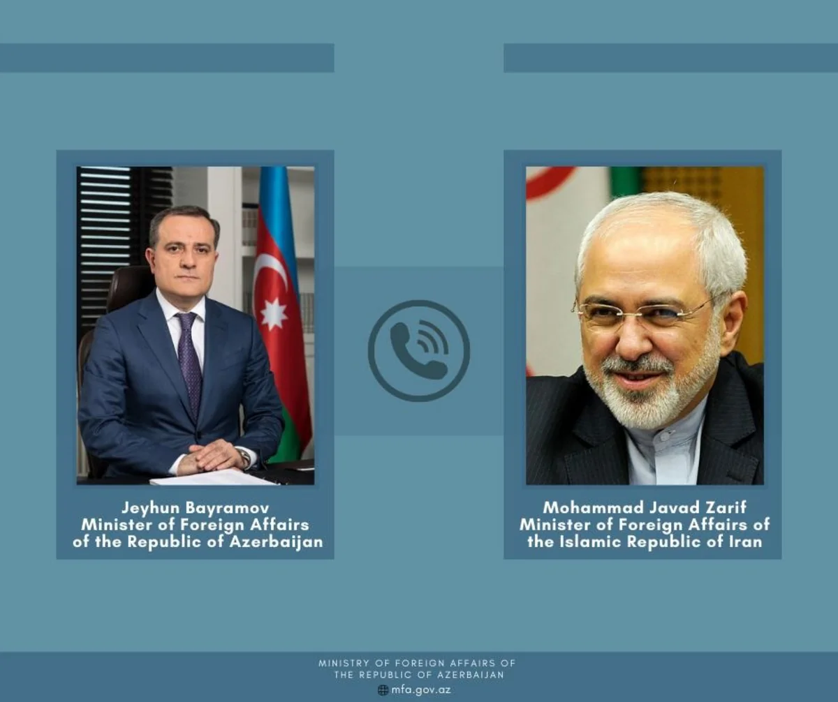 Ceyhun Bayramov iranlı həmkarına başsağlığı verdi