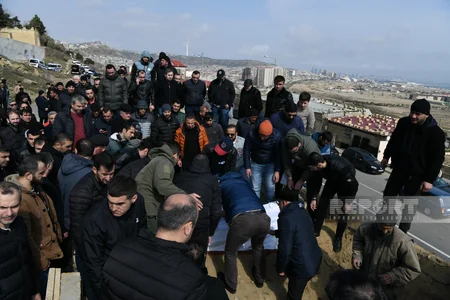 Xətaidə hipermarketə silahlı basqın zamanı həlak olan Rüfət Həşimov dəfn edilib