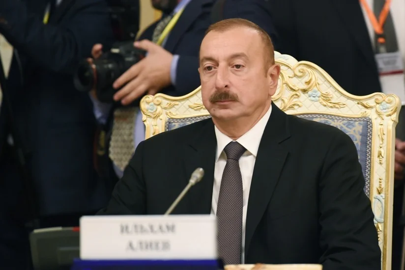 President Ilham Aliyev attends official reception in honor of CIS heads of state in Dushanbe