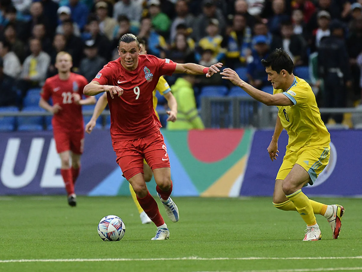 Лига наций: Сборная Азербайджана проиграла Казахстану - ВИДЕО