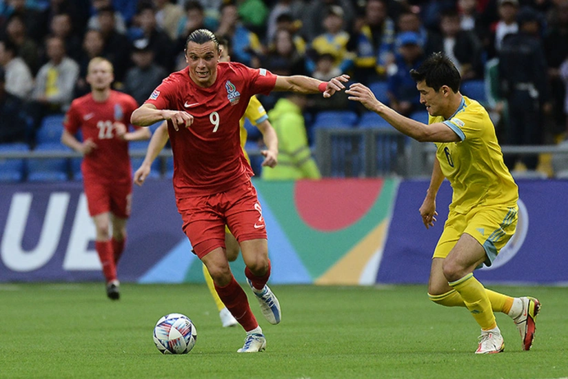 Millətlər Liqası: Azərbaycan yığması Qazaxıstana məğlub olub - VİDEO