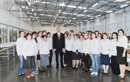 President Ilham Aliyev opened “Modern” furniture factory in Aghstafa