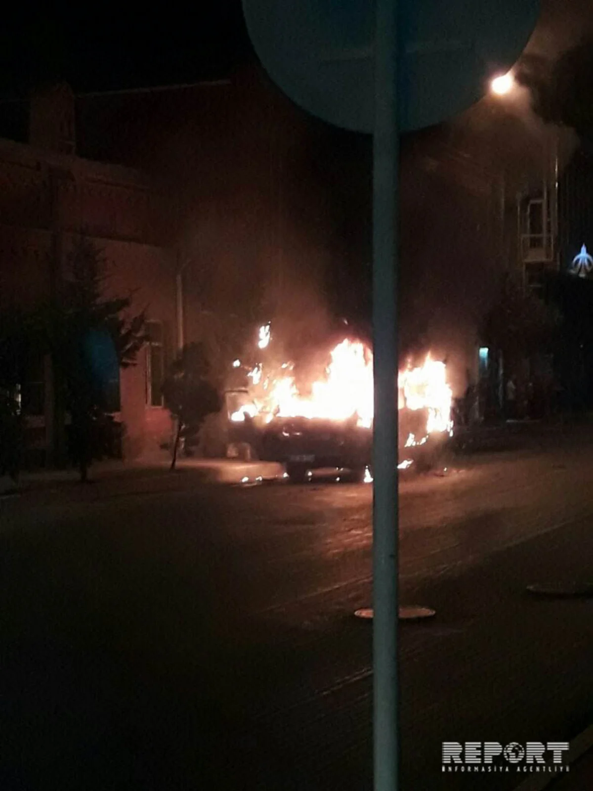 Gəncədə RAF yanaraq sıradan çıxıb