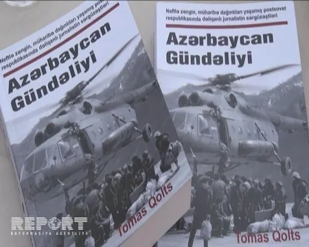 ​Tovuzda amerikalı yazıçı Tomas Qoltsun “Azərbaycan Gündəliyi” kitabı təqdim olunub