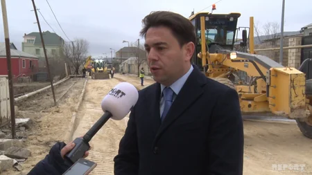 Bakının Sulutəpə qəsəbəsində yol infrastrukturu yenidən qurulur - VİDEOREPORTAJ
