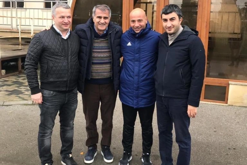 Head coach of Turkey's national football team  arrives in Baku