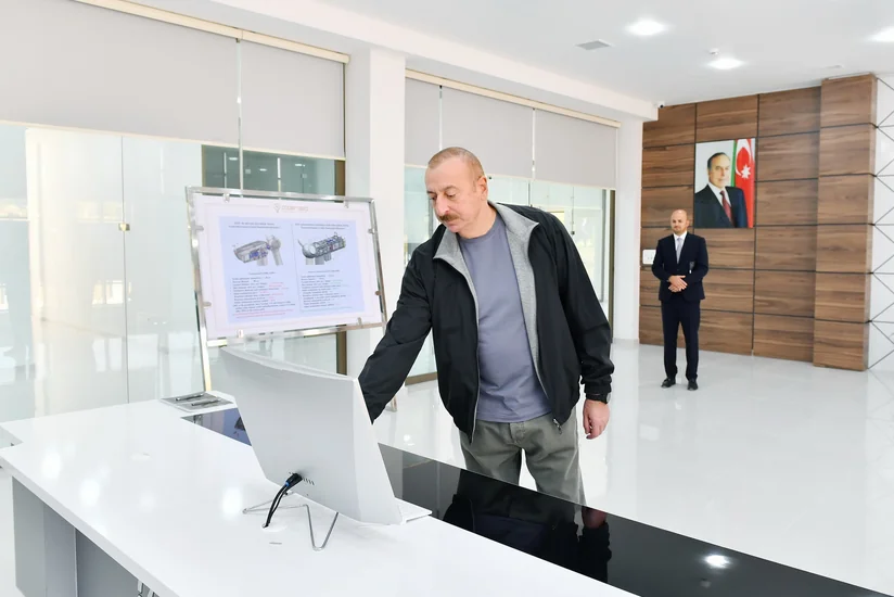 Президент Ильхам Алиев открыл Джебраильский центр цифрового управления ОАО Азеришыг