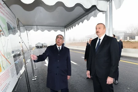 Prezident İlham Əliyev Bakı-Şamaxı-Yevlax avtomobil yolunun 101-117-ci kilometrlik hissəsinin açılışında iştirak edib - YENİLƏNİB