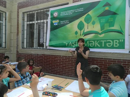 Mingəçevirdə Yaşıl Məktəb layihəsi davam edir