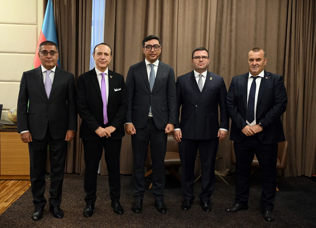 Fərid Qayıbov Albaniya Olimpiya Komitəsinin prezidenti və digər rəsmi şəxslərlə görüşüb