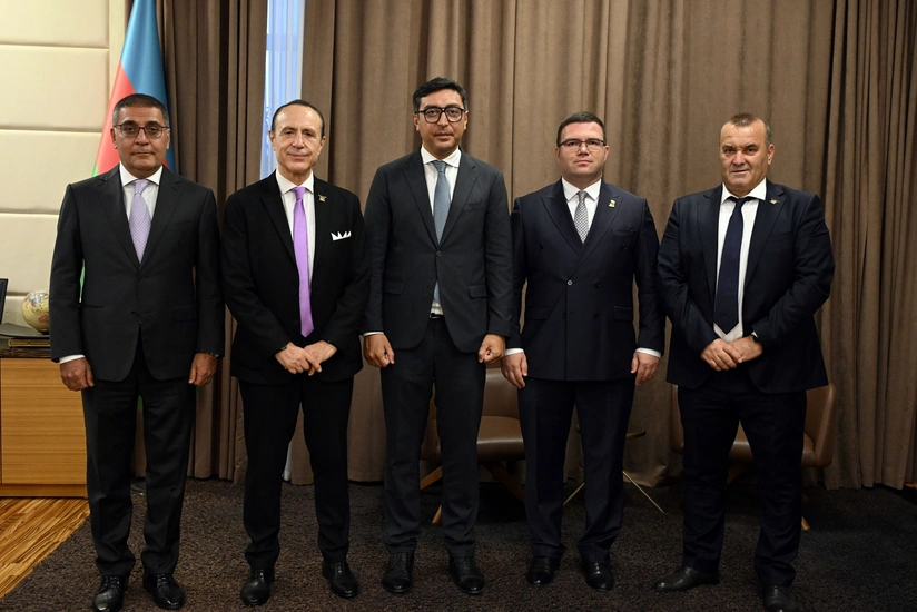 Fərid Qayıbov Albaniya Olimpiya Komitəsinin prezidenti və digər rəsmi şəxslərlə görüşüb