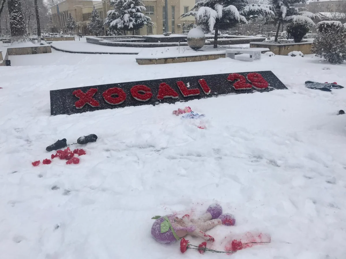 Xocalı soyqırımının 29-cı ildönümü ilə bağlı fləşmob təşkil olunub