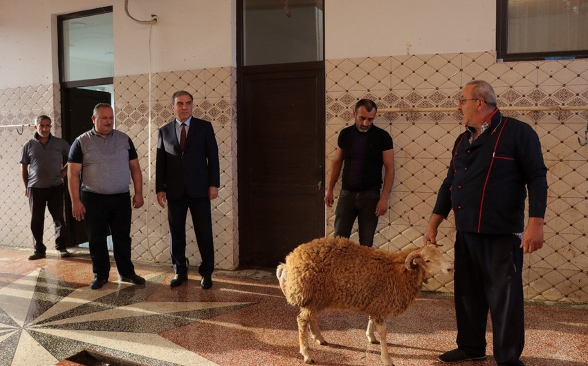 Gəncədə Qurban bayramında heyvan satışı və kəsimi məntəqələrində yoxlama aparılıb