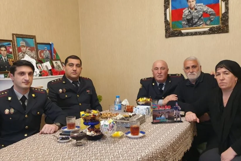 Сотрудники полиции Шуши посетили семьи шехидов