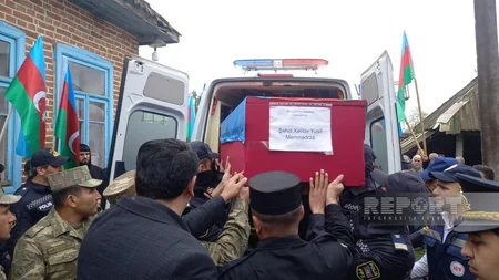 В Лянкяране простились с шехидом Юсифом Халиловым