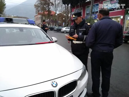 Şəkidə cərimə ödənişini gecikdirmiş sürücülərə qarşı reyd keçirilib - FOTO