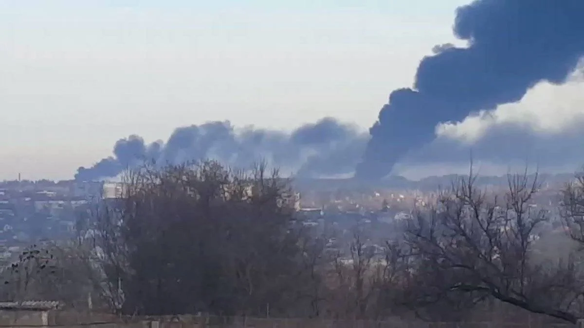 Russian missiles hit airfield in Ukraine's west