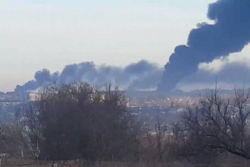 Russian missiles hit airfield in Ukraine's west