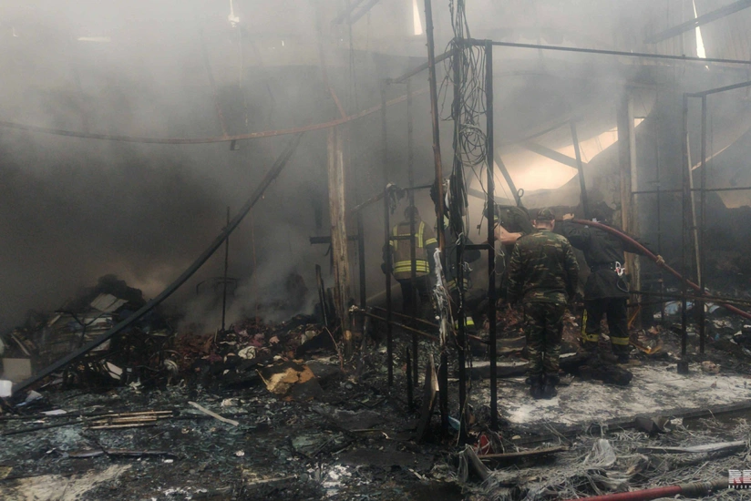 Пожар в Садараке: есть пострадавшие