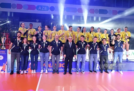 Voleybol üzrə Azərbaycan çempionatının qalibləri mükafatlandırılıb