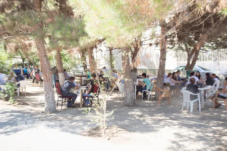 Bakıda qəbul imtahanı həyəcanı - FOTO