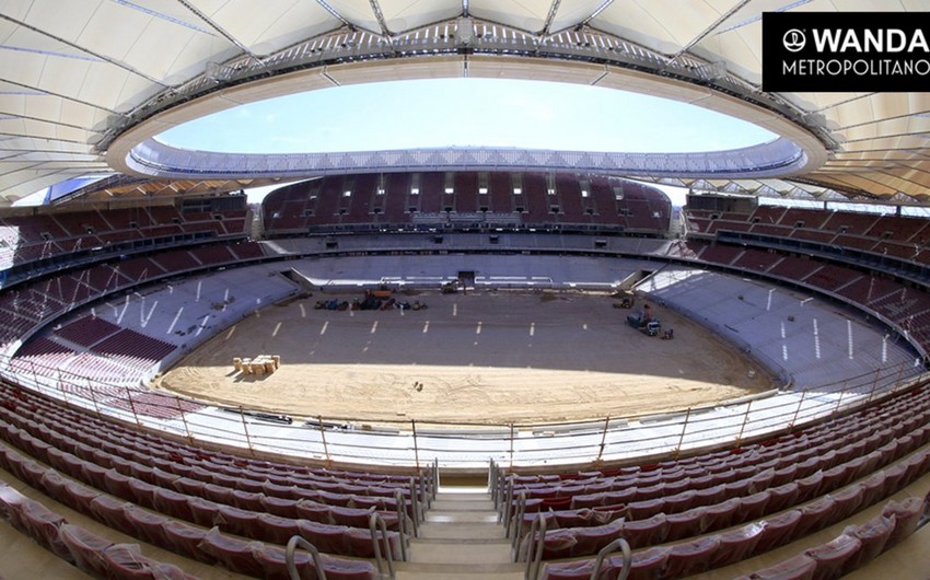 Leakage problem appears in Atletico stadium to host Qarabag FC - VIDEO
