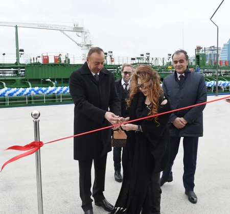 President Ilham Aliyev inaugurated commissioning of new vessels of Caspian Sea Shipping
