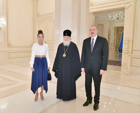 President Ilham Aliyev met with Patriarch Kirill of Moscow and All Russia