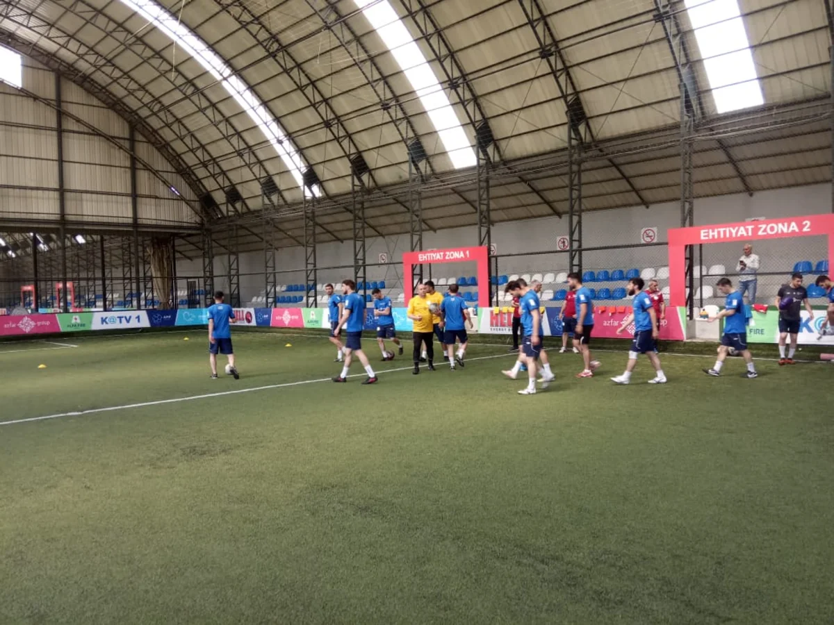 Avropa çempionatı: Mini-futbol üzrə Azərbaycan millisi Bakıda son məşqə çıxıb