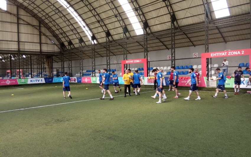 Avropa çempionatı: Mini-futbol üzrə Azərbaycan millisi Bakıda son məşqə çıxıb
