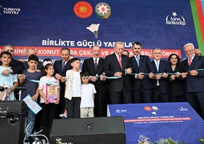 Kahramanmaraşda Azərbaycan məhəlləsinin açılış mərasimi olub, İlham Əliyev və Ərdoğan tədbirdə iştirak ediblər - YENİLƏNİB-6