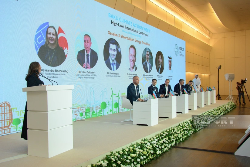 Bakı İqlim Fəaliyyəti Həftəsində Azərbaycanın yaşıl enerji sektorunda fəaliyyəti müzakirə edilib