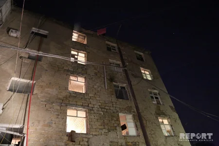 Bakıda yataqxanada baş vermiş yanğın zamanı 5 nəfər xəsarət alıb - VİDEO - FOTO - YENİLƏNİB