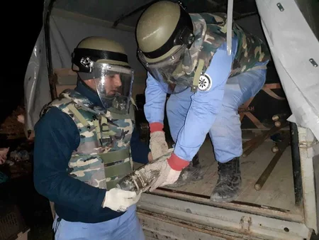 Xızıda 59 ədəd top mərmisi aşkarlandı - FOTO