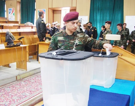 DTX-nin hərbi qulluqçuları Prezident seçkilərində fəal iştirak edirlər