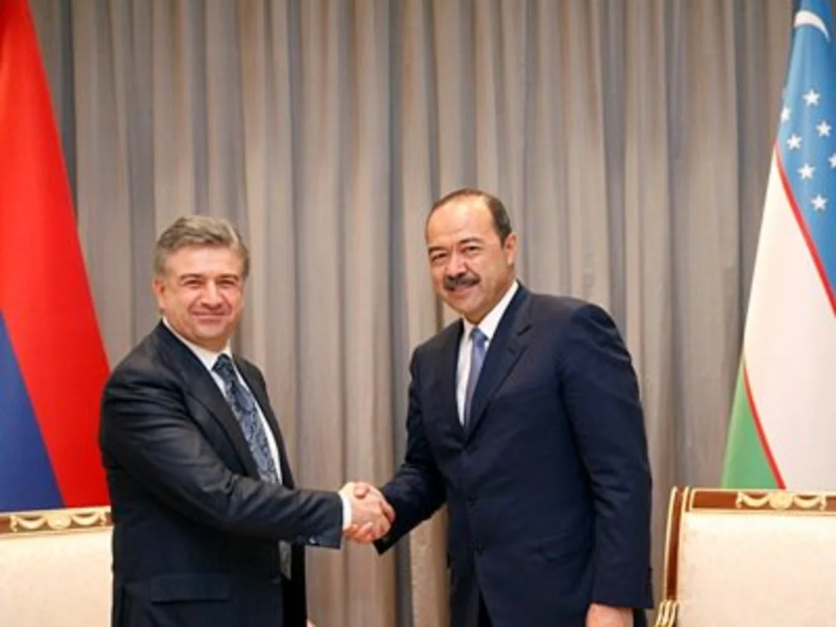 Özbəkistan prezidenti Ermənistanın baş nazirini qəbul edib