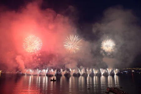 Video demonstrating fireworks during the days of Azerbaijani Culture in Cannes revealed