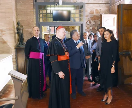 Mehriban Aliyeva attends inauguration of St.Sebastian catacombs in Vatican