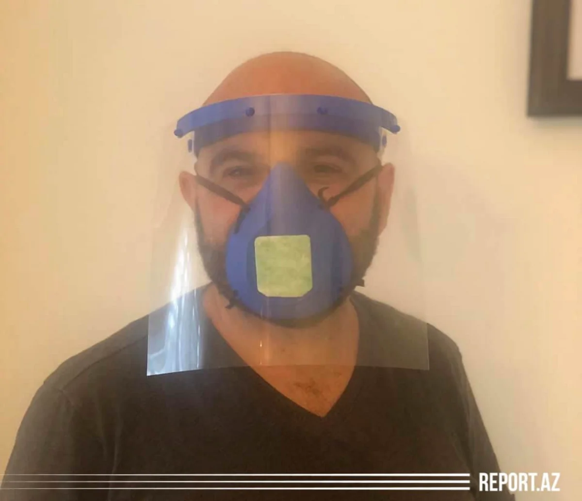 Azerbaijani citizen distributes 3D masks to hospitals in US - PHOTOS