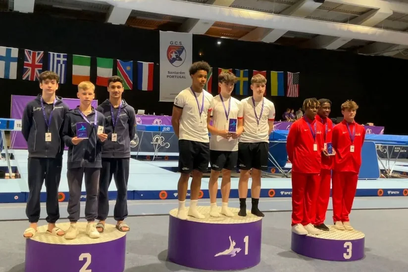 Азербайджанские гимнасты завоевали серебряную медаль в Португалии