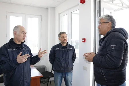 CAREC ölkələrinin nümayəndələri Gürcüstan-Azərbaycan sərhədindəki gömrük məntəqəsi ilə tanış olublar - FOTOLAR
