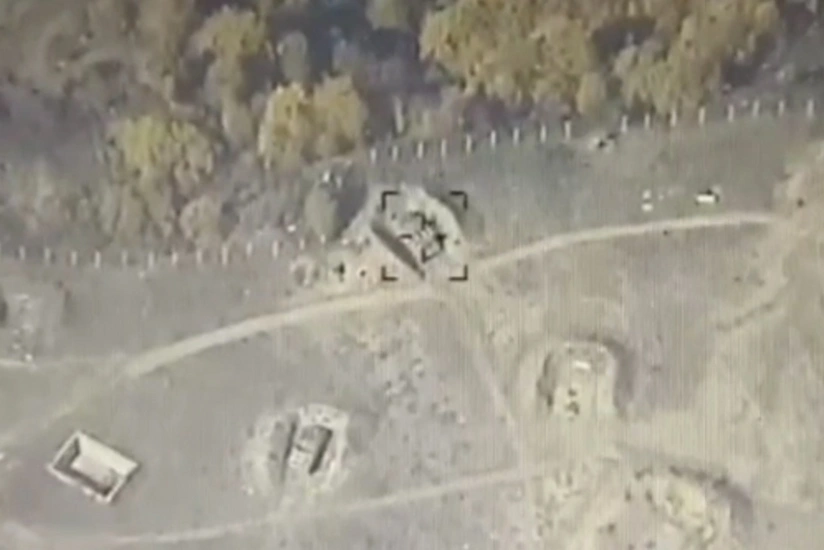 Enemy's Kub anti-aircraft missile system destroyed