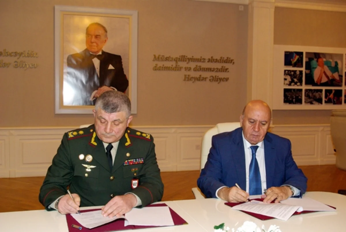 ​Silahlı Qüvvələrin Hərbi Akademiyası ilə Texniki Universitet arasında memorandum imzalanıb
