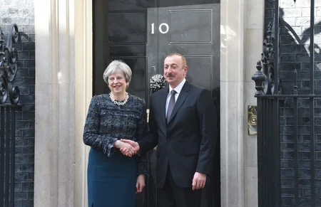 President Ilham Aliyev met with UK Prime Minister Theresa May