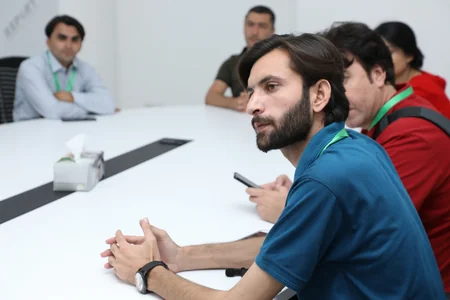 Pakistanın idman jurnalistləri Report İnformasiya Agentliyində olublar