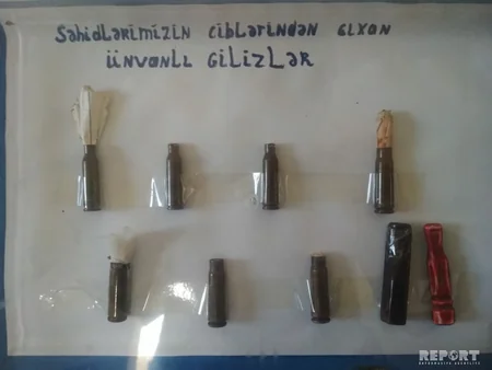Извлеченные из тел шехидов пули и осколки со следами крови - ВИДЕОРЕПОРТАЖ