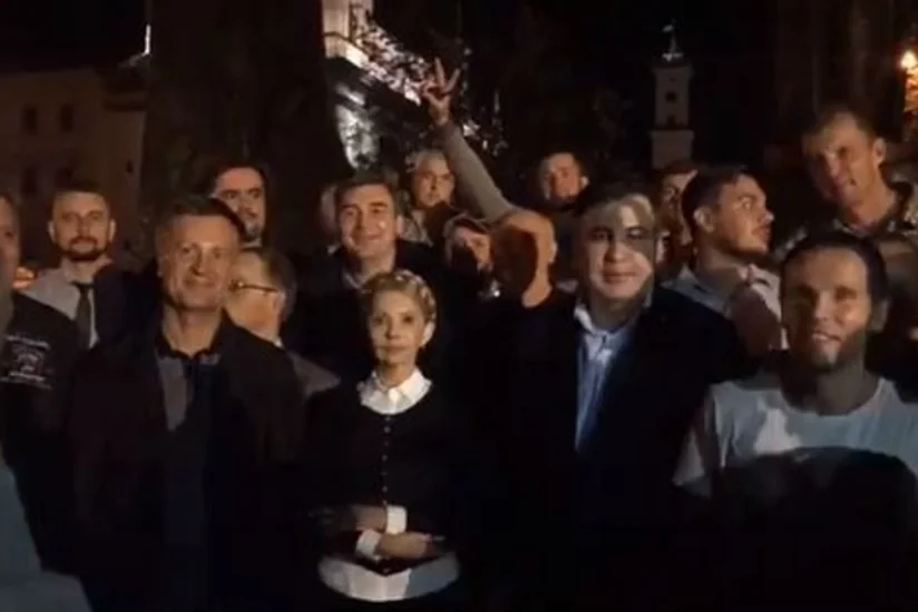Саакашвили прибыл во Львов и встретился со сторонниками - ВИДЕО