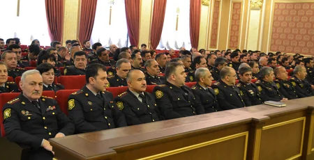 Bakı Şəhər Baş Polis İdarəsində Heydər Əliyevin xatirəsi anılıb
