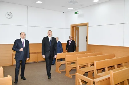 Prezident Binəqədi Rayon Məhkəməsinin yeni inzibati binasının açılışında iştirak edib - YENİLƏNİB