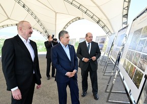 Ilham Aliyev and Gurbanguly Berdimuhamedov visit destroyed sites in Fuzuli